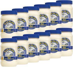 12 Count of Blue Plate Real Mayonnaise, 16 Fl Oz Jars